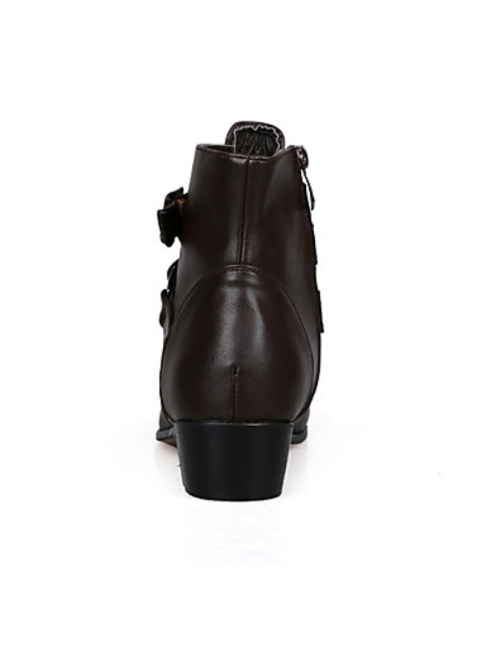 Shoes Outdoor/OfficeCareer/PartyEvening Boots Black/Brown/White