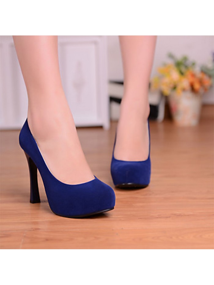 Women's Heels Leatherette Office & Career / Dress / Casual Stiletto Heel Others Black / Blue / Red