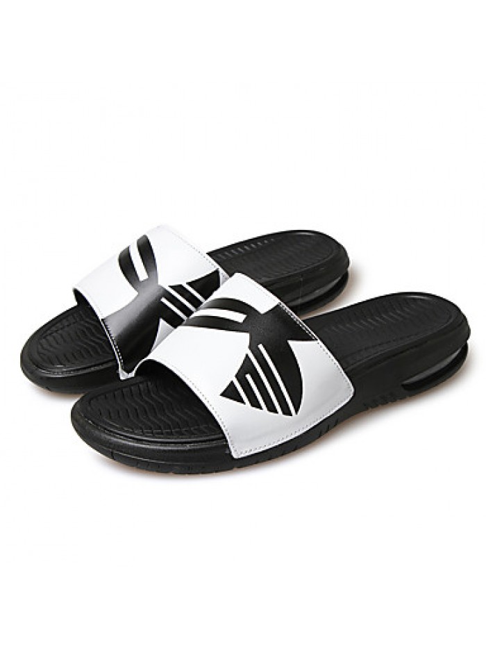 Men's Slippers Casual/Beach/Home Fashion Synthetic Leather Slip-on Shoes Slide Sandals 39-44