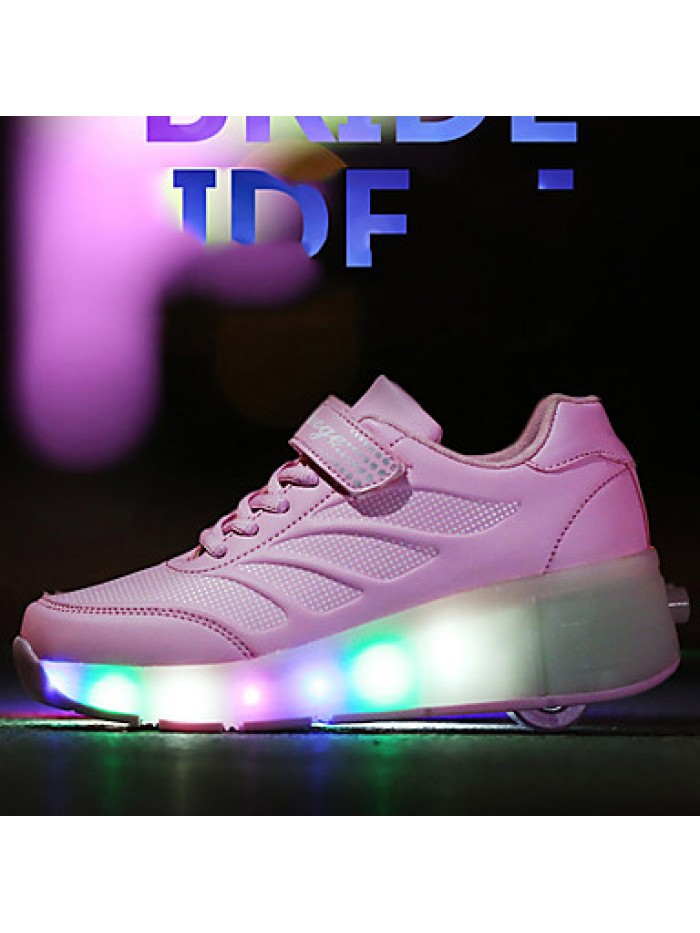 Kid Boy Girl Roller Shoes / Ultra-light Single Wheel Skating LED Light Shoes / Athletic / Casual LED Shoes