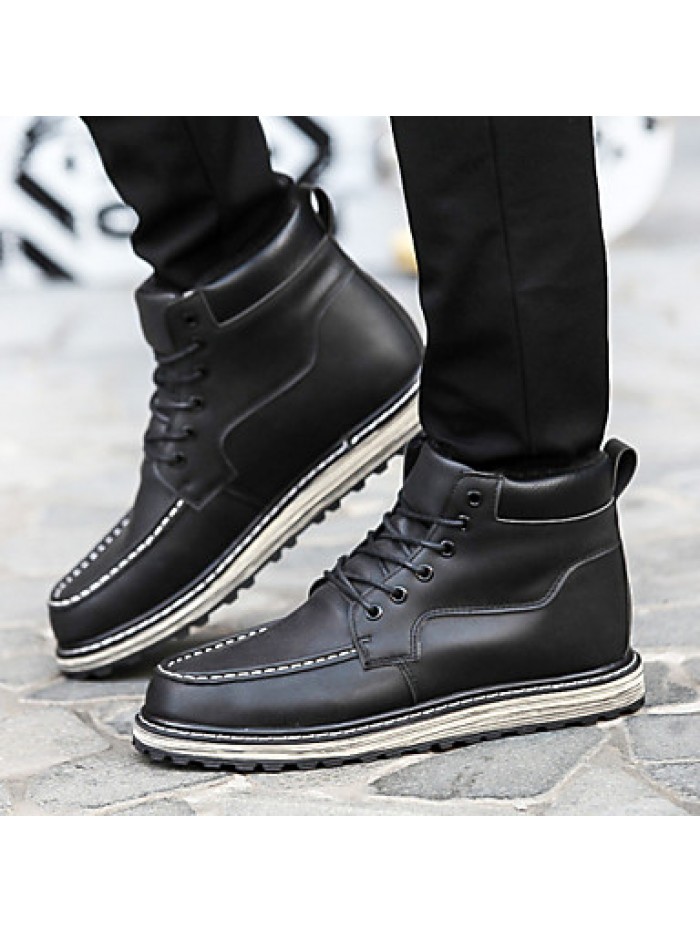 Shoes Outdoor / OfficeCareer / PartyEvening / Casual Synthetic Boots Black / Brown