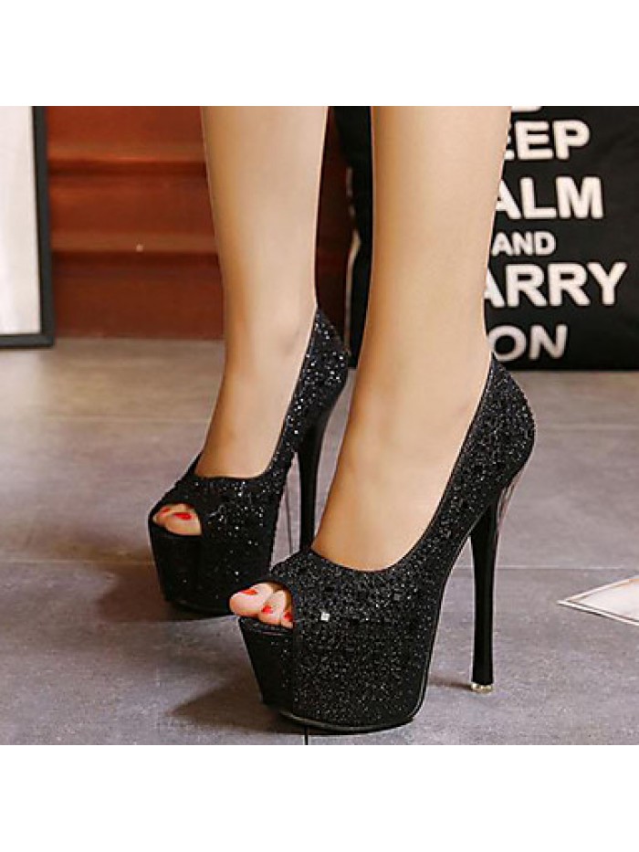 Women's Wedding Shoes Heels/Peep Toe/Platform Heels Wedding/Party & Evening