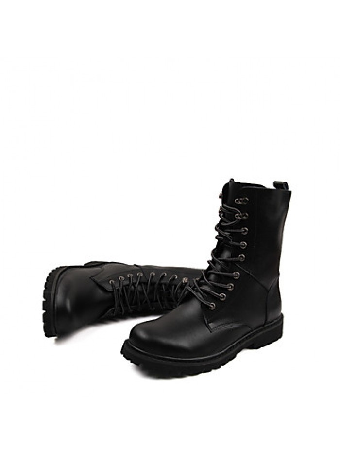 Shoes Outdoor / Athletic / Casual Leather Boots Black / Brown