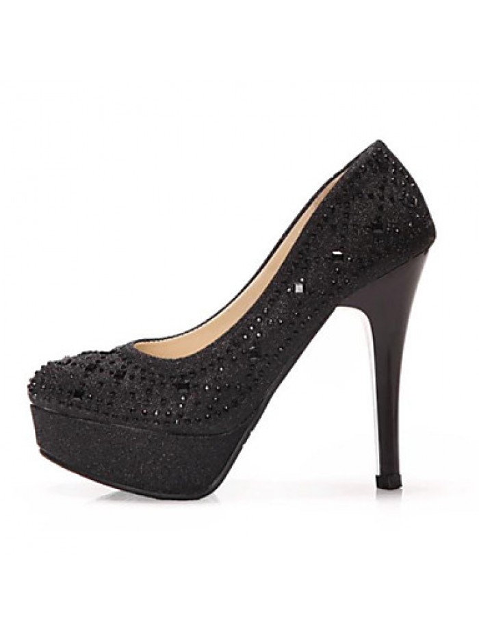 Women's Wedding Shoes Heels / Platform / Round Toe Heels Wedding / Office & Career / Party & Evening / Dress