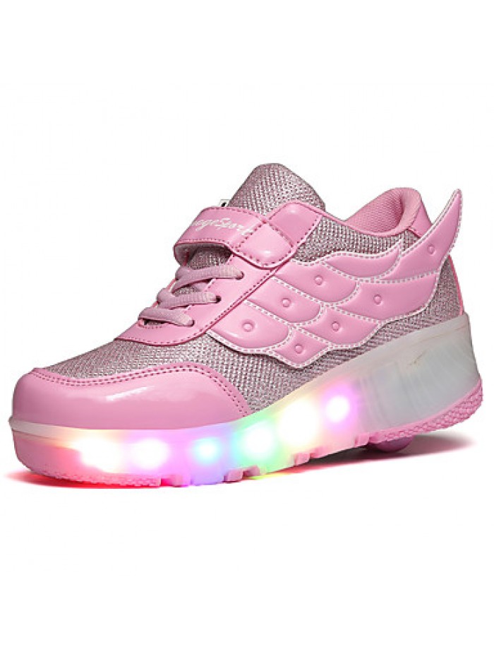 LED Shoes Girls' Shoes / Casual Roller Skate Shoes / Fashion Sneakers Pink / Black and Red / Black and White