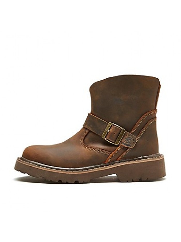 Shoes Outdoor / OfficeCareer / PartyEvening / Athletic / Casual Leather Boots Brown