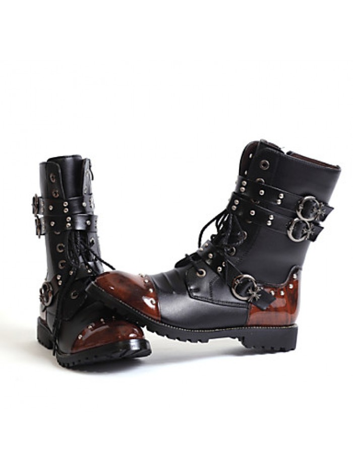 Shoes Wedding / Outdoor / OfficeCareer / PartyEvening / Dress / Casual Synthetic Boots Black