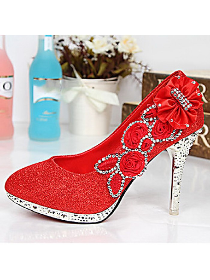 Women's Shoes Synthetic Stiletto Heel Round Toe Pumps DressMore Colors available