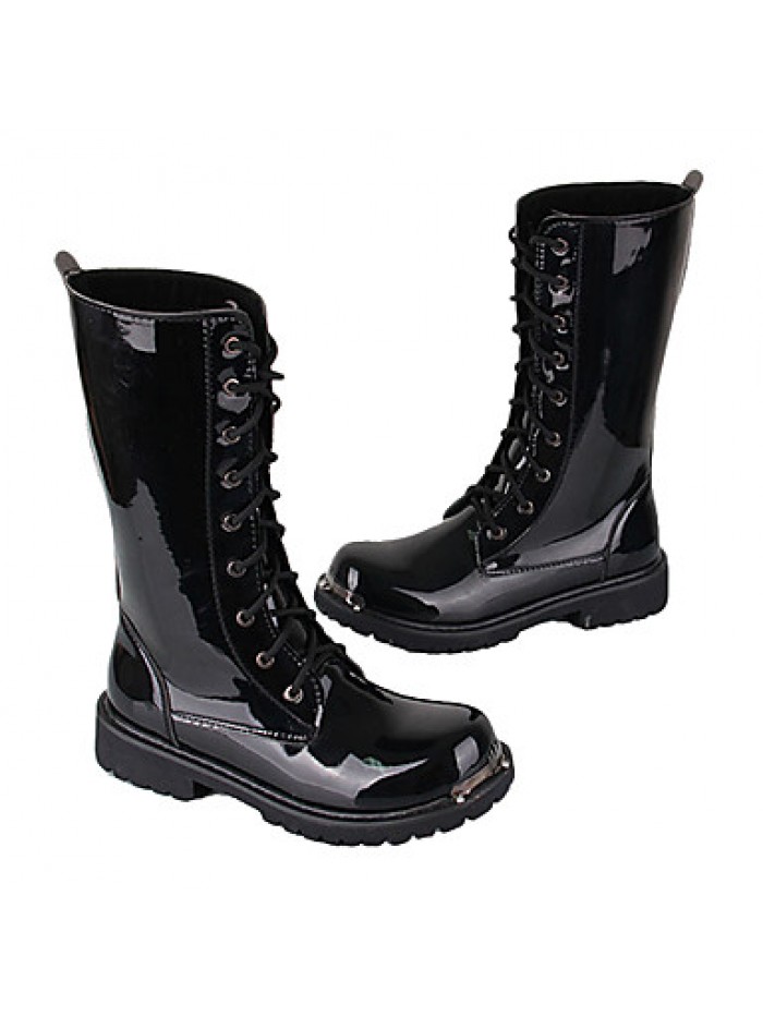 Shoes Leatherette Outdoor / OfficeCareer / Dress / Casual Boots Outdoor / OfficeCareer / Dress / Casual Low Heel Black