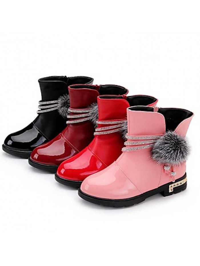 Girl's Boots Spring / Fall / Winter Snow Boots / Motorcycle Boots / Bootie / Comfort Leather Outdoor /CasualZipper