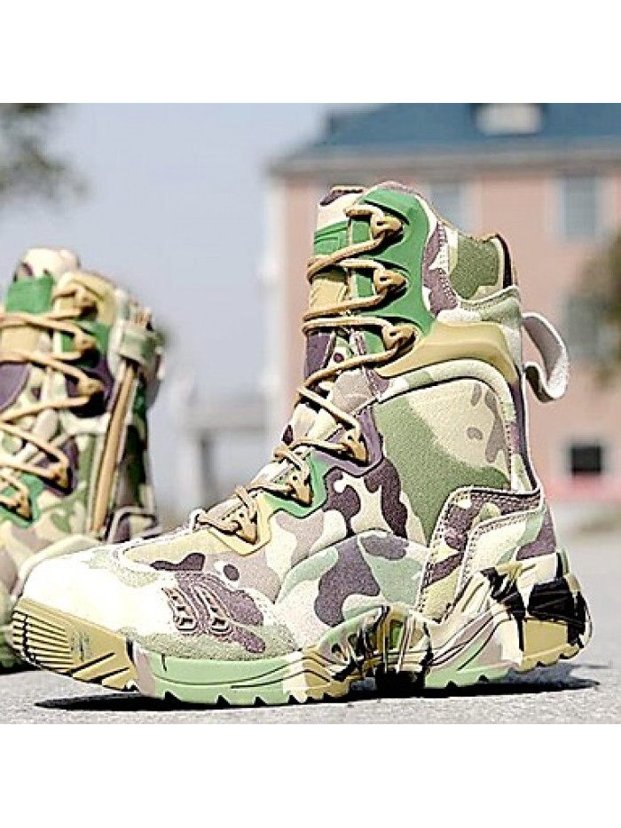 Shoes 2016 Hot Sale Outdoor/Work Leather/Synthetic Camouflage Color Hard-wearing Combat Boots