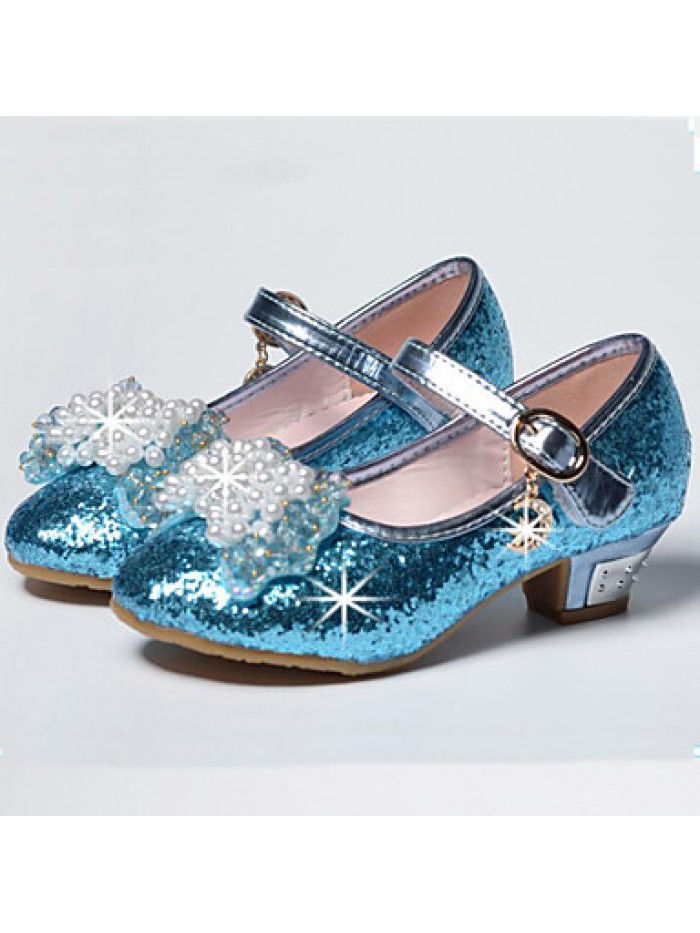 Girls Glass Slipper Princess Crystal Shoes Soft Bottom Dress shoes Leather Princess Shoes Performance shoes Sandal Shoes