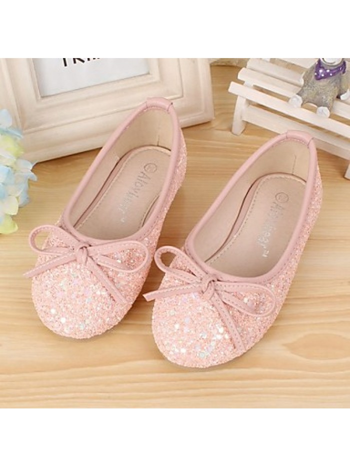 Girls' Shoes Dress Casual Comfort Round Toe Leather Flats More Colors Available