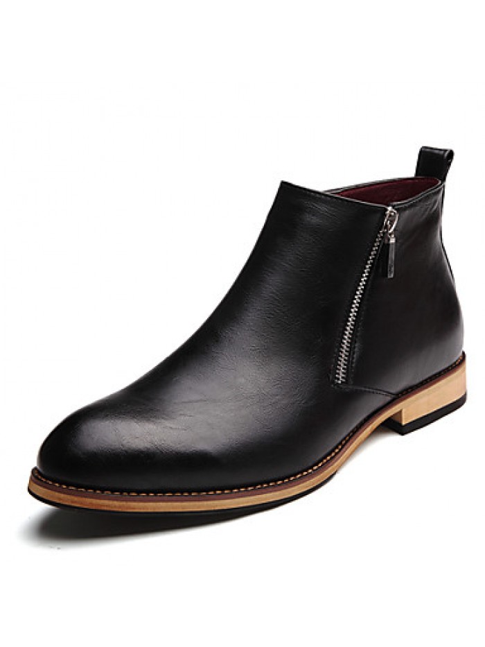 Shoes OfficeCareer / PartyEvening / Casual Leather Boots Black / Brown / Gray