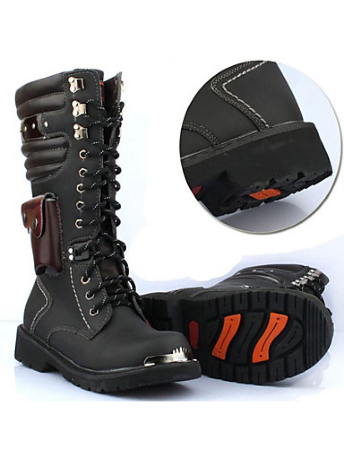 Shoes Wedding / Outdoor / OfficeCareer / PartyEvening / Casual Synthetic Boots Black