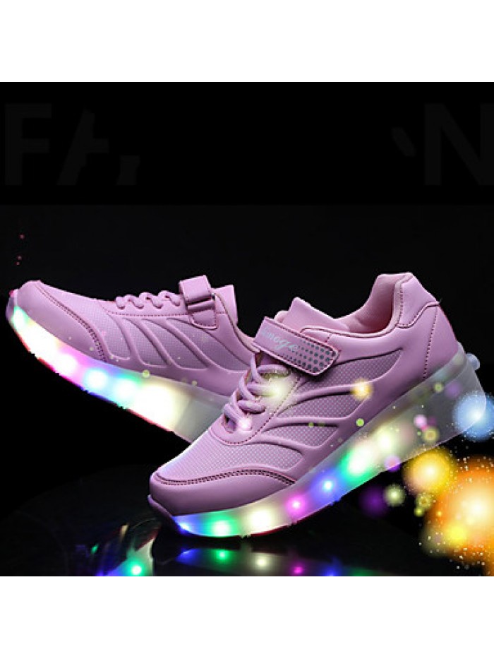 Kid Boy Girl Roller Shoes / Ultra-light Single Wheel Skating LED Light Shoes / Athletic / Casual LED Shoes