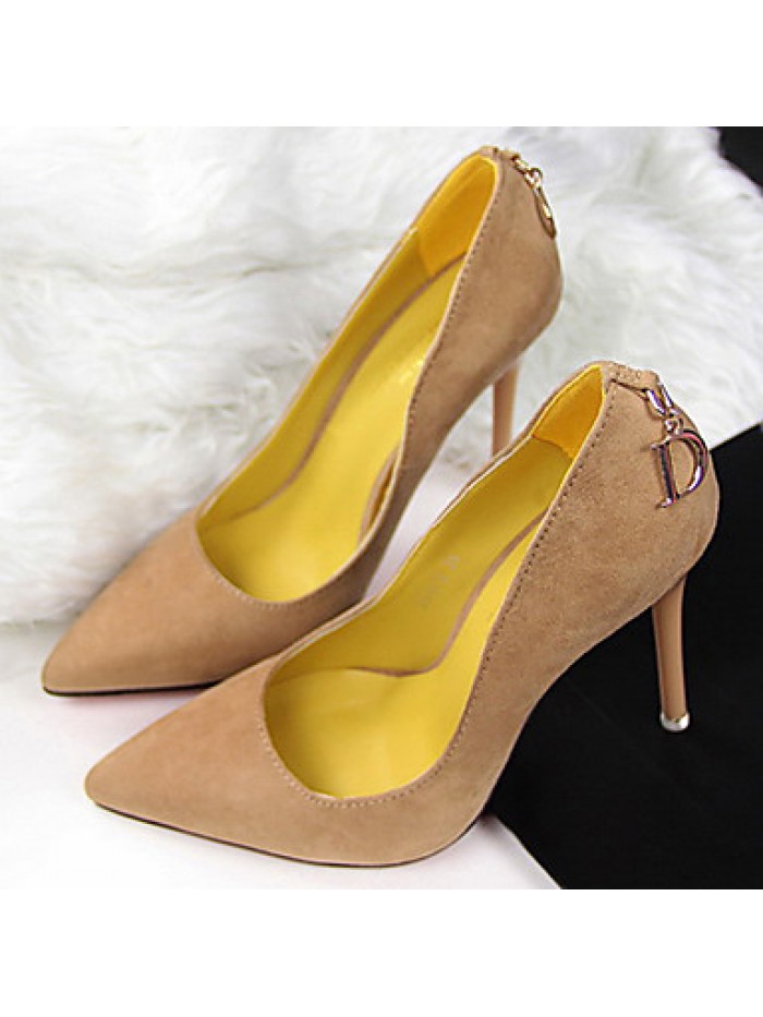 Women's Spring / Summer / Fall / Winter Heels Suede Dress / Casual / Party & Evening Stiletto HeelBlack / Blue / Green / Red / Khaki /