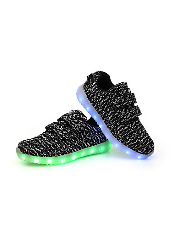 Kid Boy Girl Unisex Upgraded USB Charging 7 Colors LED Led Glow Shoe Breathable Sport Shoes Flashing SneakersLuminous