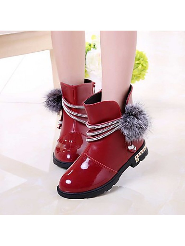 Girl's Boots Spring / Fall / Winter Snow Boots / Motorcycle Boots / Bootie / Comfort Leather Outdoor /CasualZipper