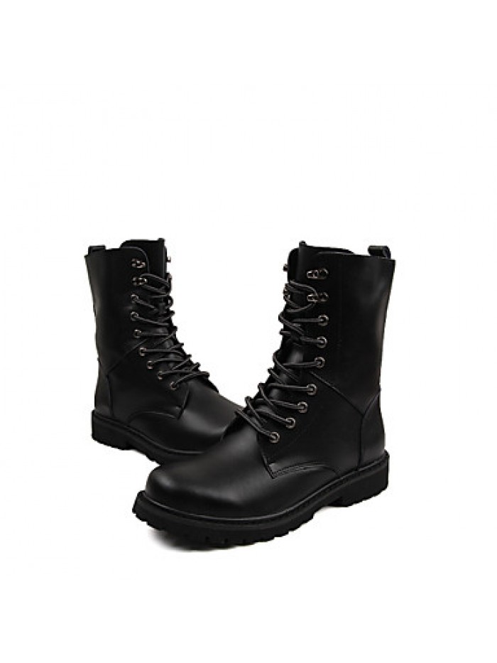 Shoes Outdoor / Athletic / Casual Leather Boots Black / Brown