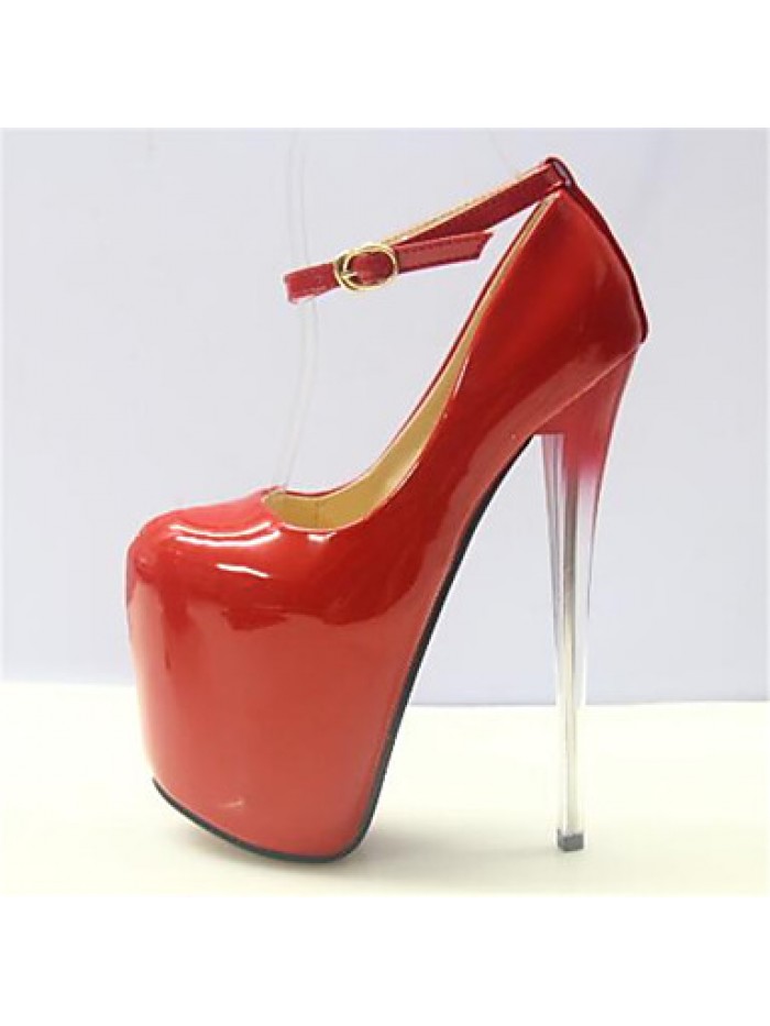 Women's Shoes Stiletto Heel Round Toe Heels Dress Red