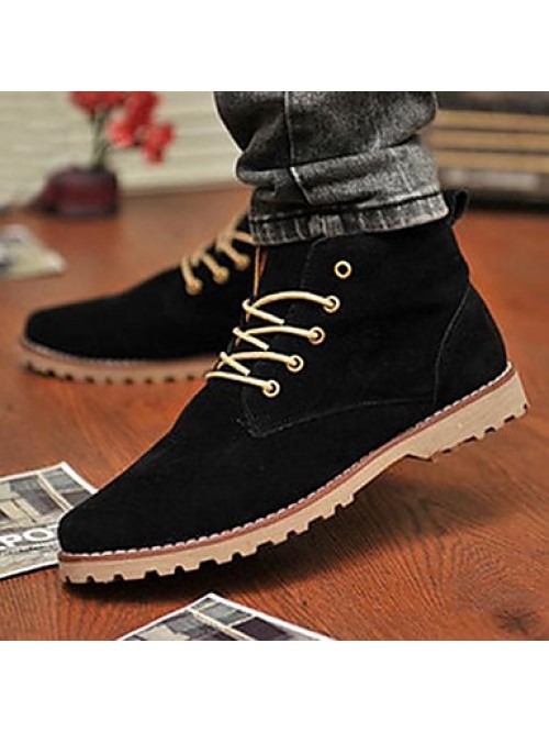 Shoes Leatherette Casual Boots Casual Flat Heel La...