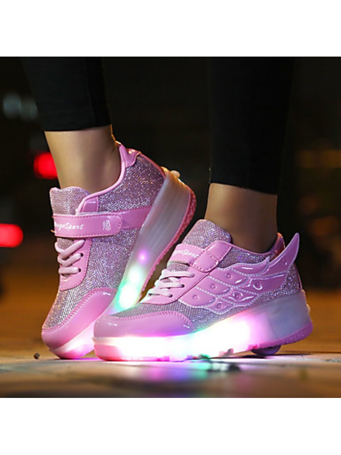 LED Shoes Girls' Shoes / Casual Roller Skate Shoes / Fashion Sneakers Pink / Black and Red / Black and White