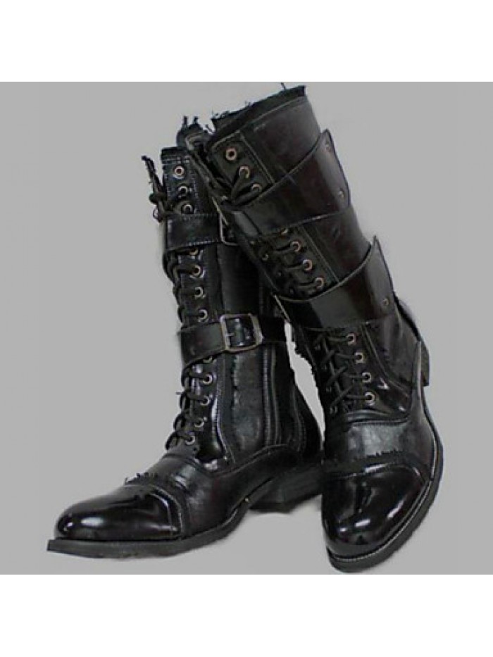 Shoes Outdoor / OfficeCareer / PartyEvening / Dress / Casual Canvas / Patent Leather Boots Black