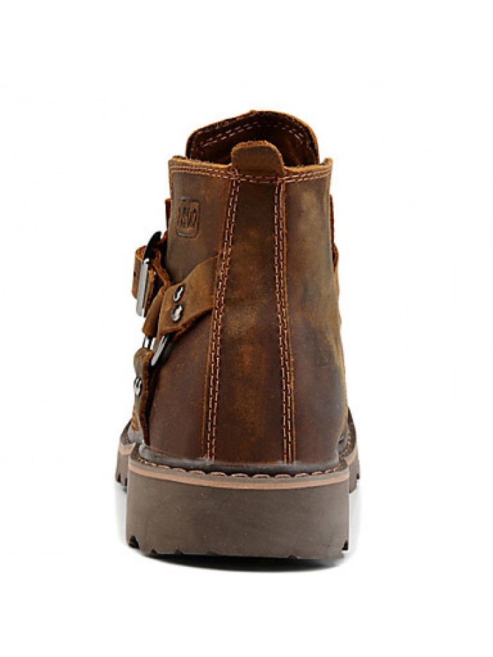 Shoes Outdoor / OfficeCareer / PartyEvening / Athletic / Casual Leather Boots Brown