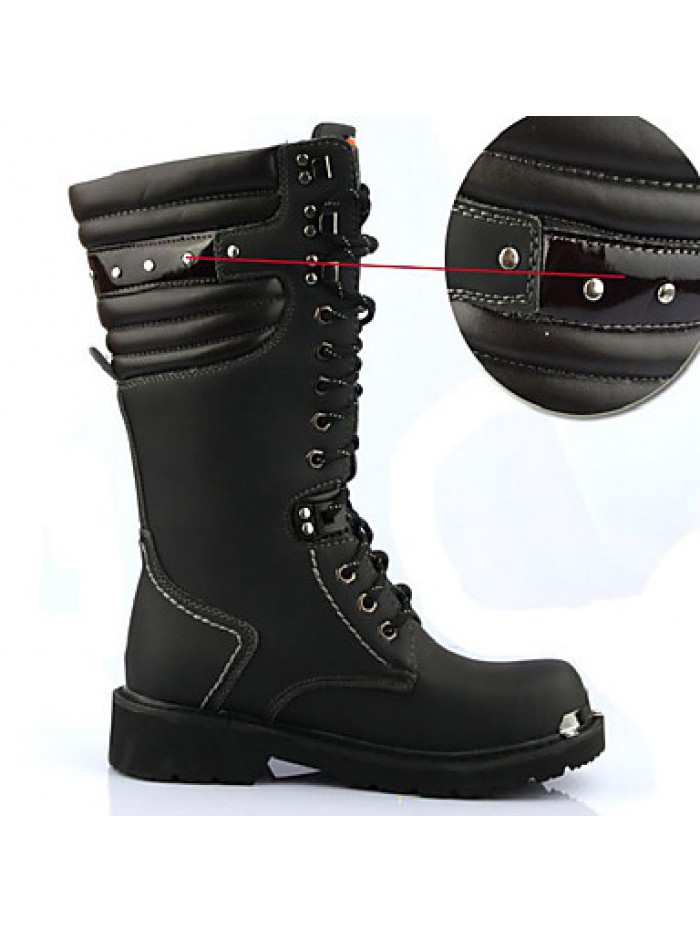 Shoes Wedding / Outdoor / OfficeCareer / PartyEvening / Casual Synthetic Boots Black