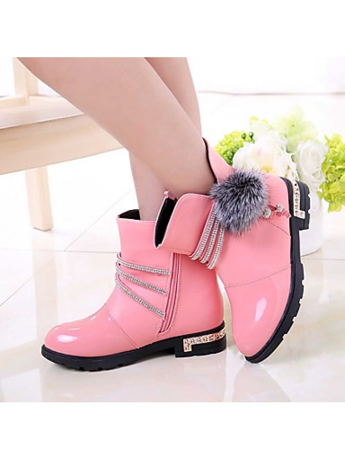 Girl's Boots Spring / Fall / Winter Snow Boots / Motorcycle Boots / Bootie / Comfort Leather Outdoor /CasualZipper