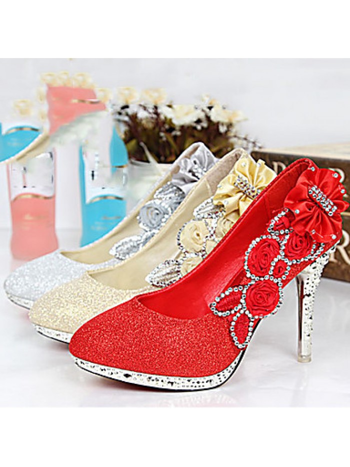 Women's Shoes Synthetic Stiletto Heel Round Toe Pumps DressMore Colors available