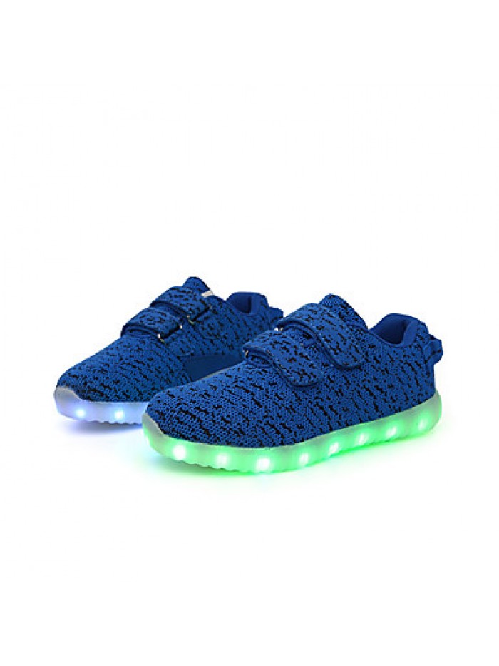 Kid Boy Girl Unisex Upgraded USB Charging 7 Colors LED Led Glow Shoe Breathable Sport Shoes Flashing SneakersLuminous