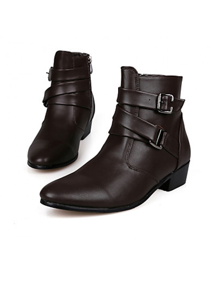 Shoes Outdoor/OfficeCareer/PartyEvening Boots Black/Brown/White