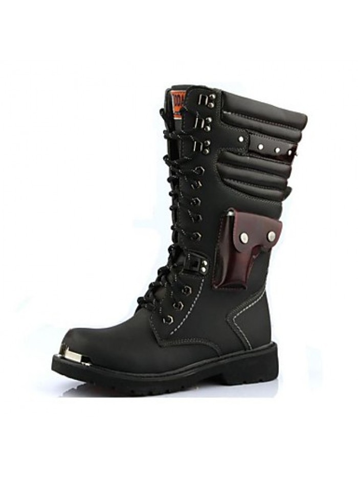 Shoes Wedding / Outdoor / OfficeCareer / PartyEvening / Casual Synthetic Boots Black