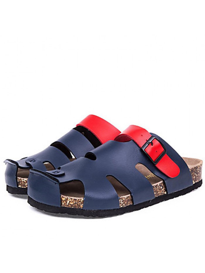 Men's Shoes Outdoor / Party & Evening / Athletic / Dress / Casual Leather Slippers Blue