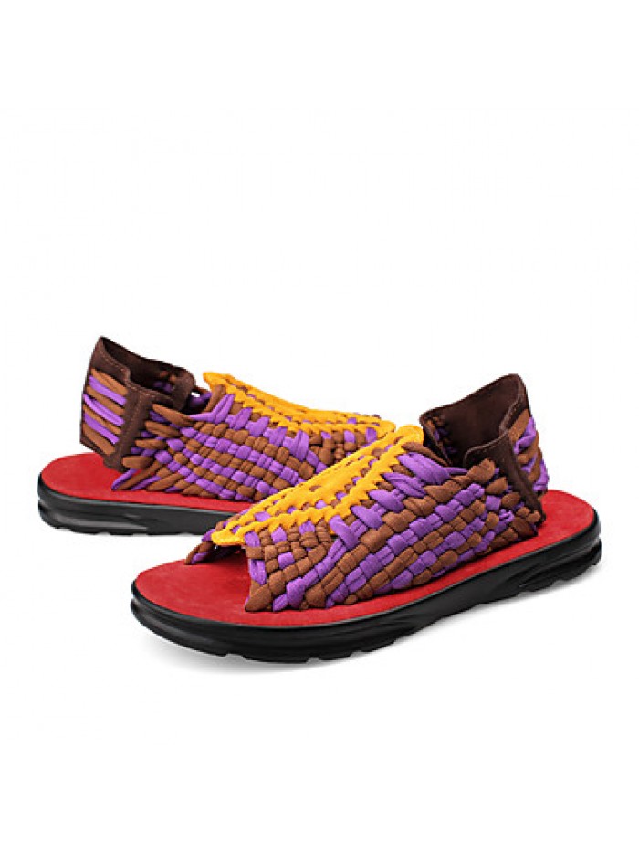 Men's ShoesCasual Microfibre Sandals Slippers Beach Shoes Black / Purple / Gray