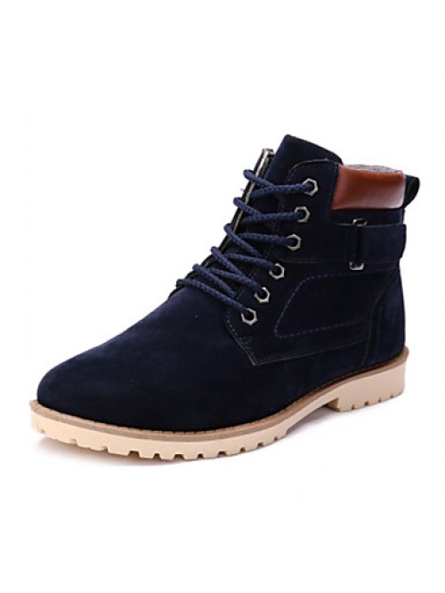 Shoes Fleece Casual Boots Casual Flat Heel Lace-up...