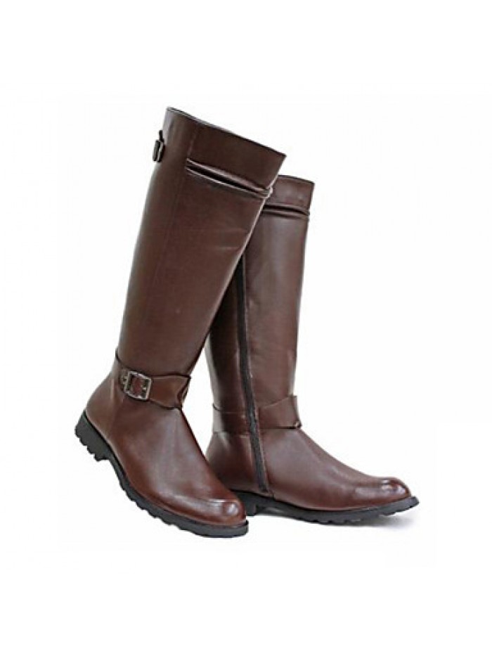 Shoes Outdoor / OfficeCareer / PartyEvening / Dress / Casual Synthetic Boots Black / Brown