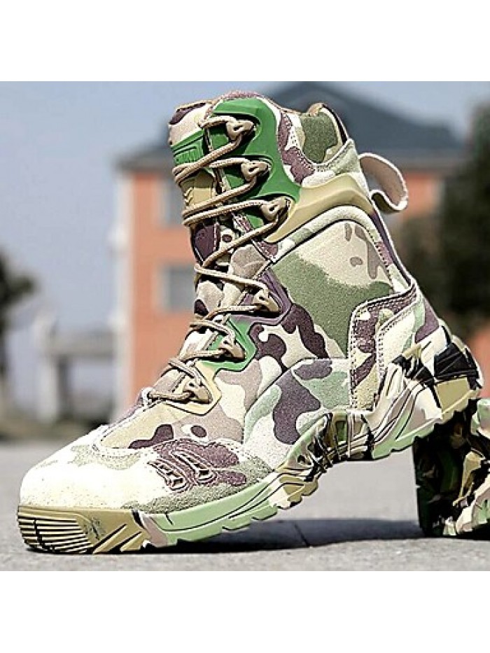 Shoes 2016 Hot Sale Outdoor/Work Leather/Synthetic Camouflage Color Hard-wearing Combat Boots