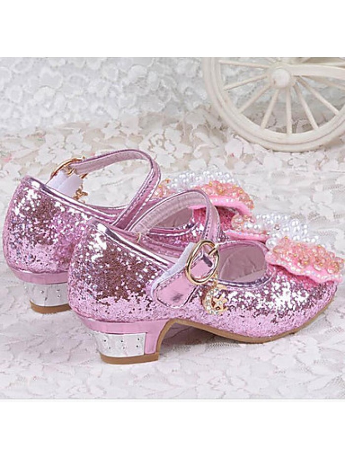 Girls Glass Slipper Princess Crystal Shoes Soft Bottom Dress shoes Leather Princess Shoes Performance shoes Sandal Shoes