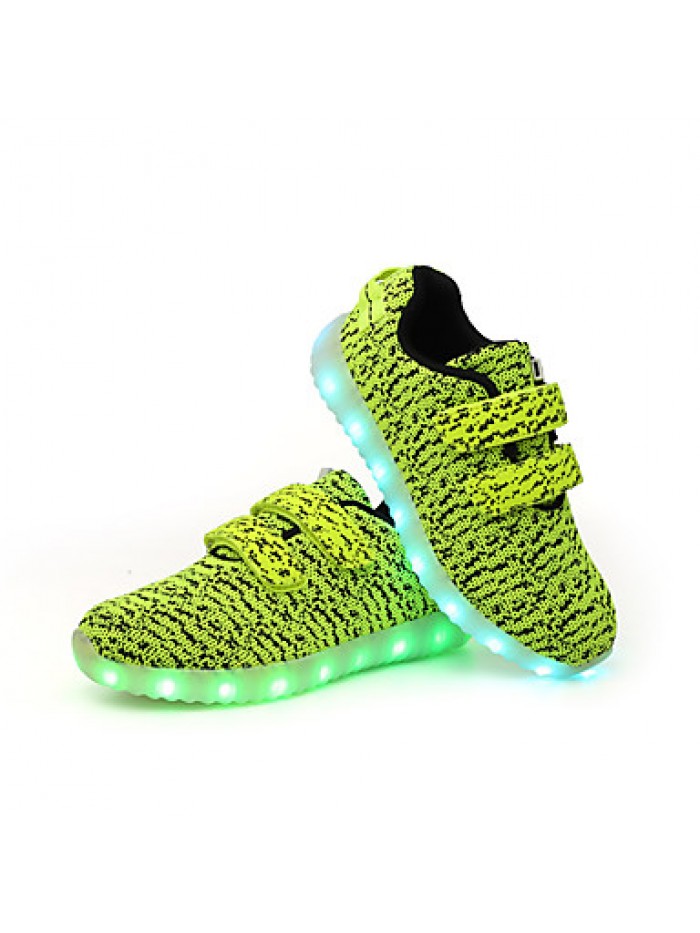 Kid Boy Girl Unisex Upgraded USB Charging 7 Colors LED Led Glow Shoe Breathable Sport Shoes Flashing SneakersLuminous