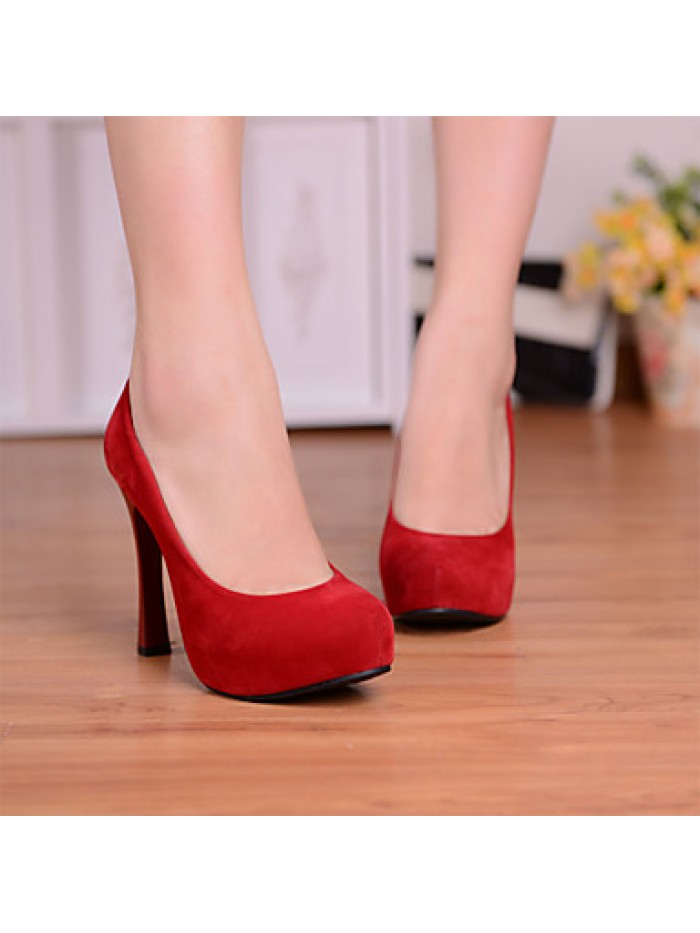 Women's Heels Leatherette Office & Career / Dress / Casual Stiletto Heel Others Black / Blue / Red