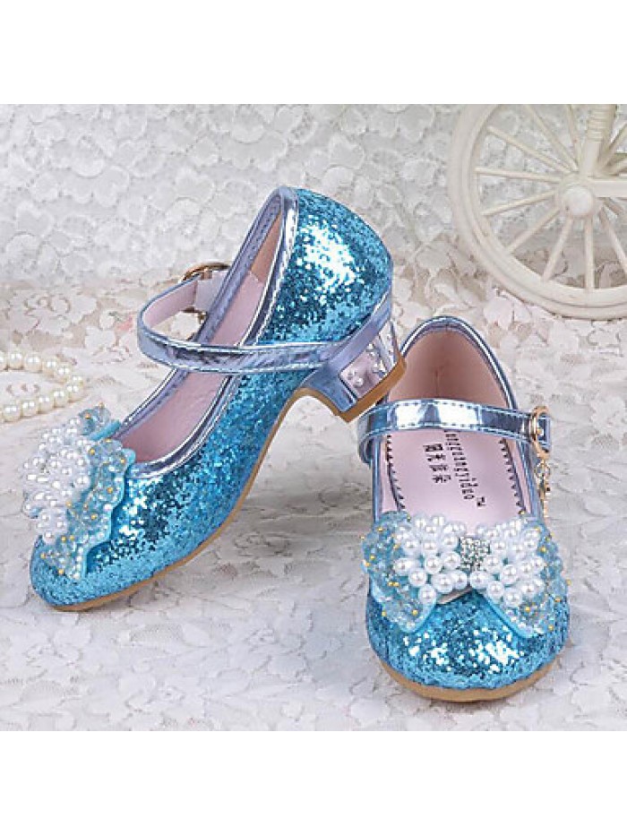 Girls Glass Slipper Princess Crystal Shoes Soft Bottom Dress shoes Leather Princess Shoes Performance shoes Sandal Shoes