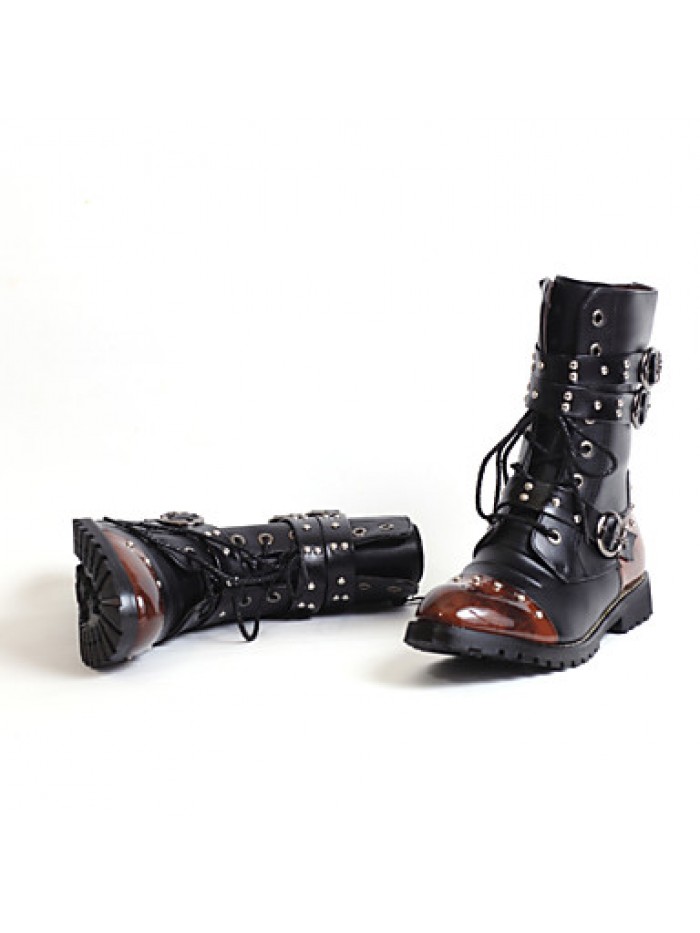 Shoes Wedding / Outdoor / OfficeCareer / PartyEvening / Dress / Casual Synthetic Boots Black