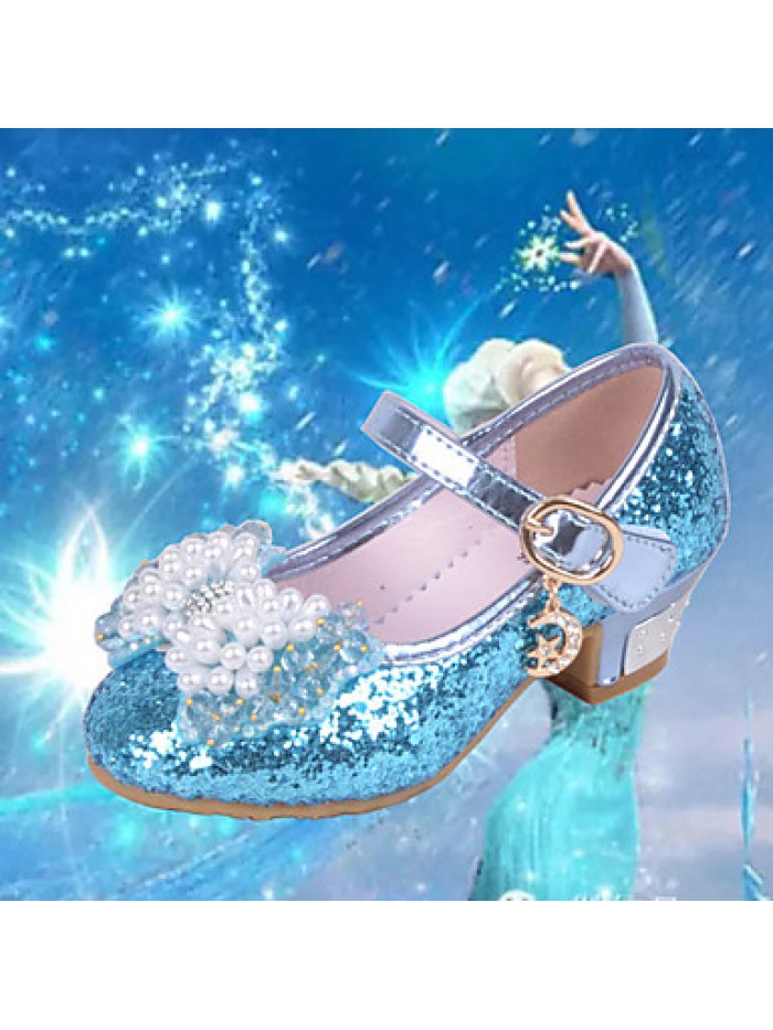 Girls Glass Slipper Princess Crystal Shoes Soft Bottom Dress shoes Leather Princess Shoes Performance shoes Sandal Shoes