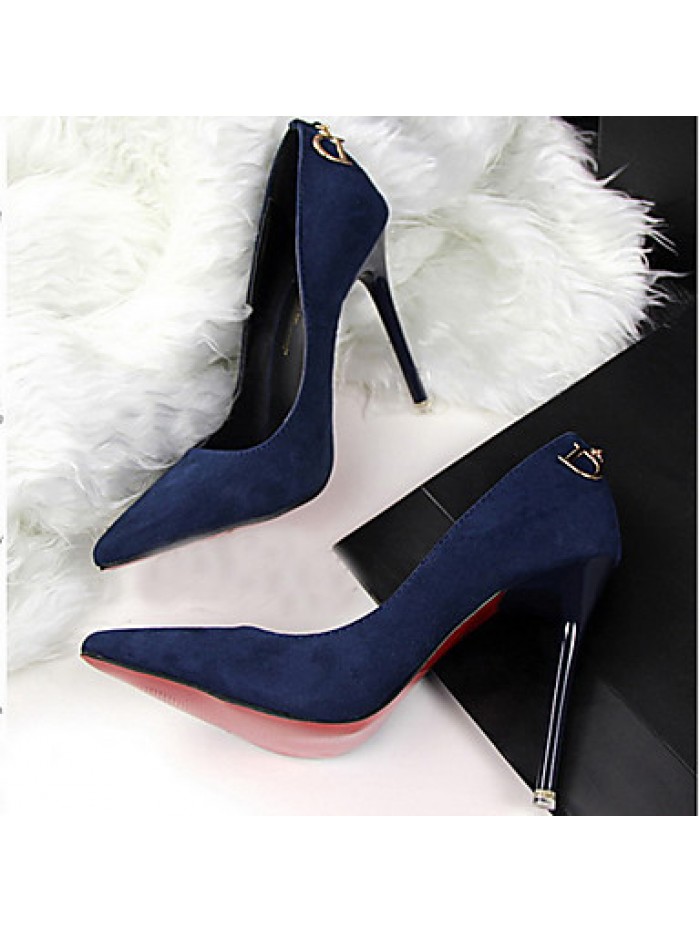 Women's Spring / Summer / Fall / Winter Heels Suede Dress / Casual / Party & Evening Stiletto HeelBlack / Blue / Green / Red / Khaki /