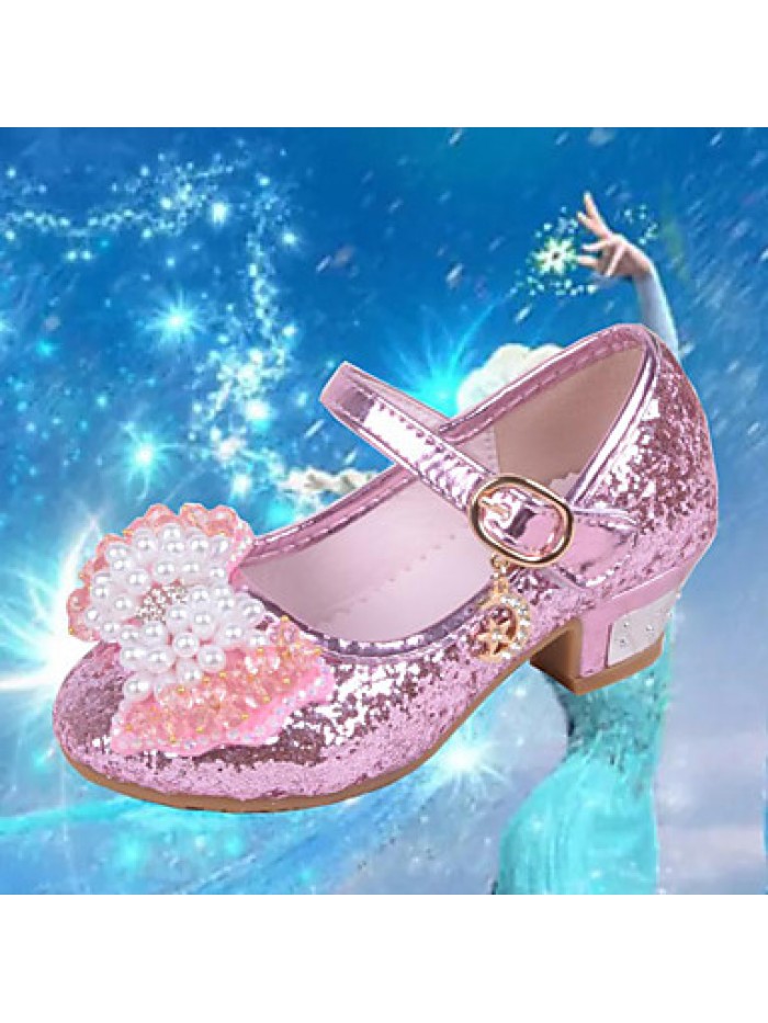 Girls Glass Slipper Princess Crystal Shoes Soft Bottom Dress shoes Leather Princess Shoes Performance shoes Sandal Shoes