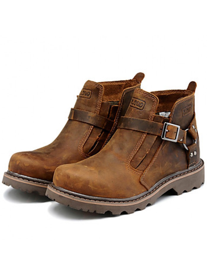 Shoes Outdoor / OfficeCareer / PartyEvening / Athletic / Casual Leather Boots Brown