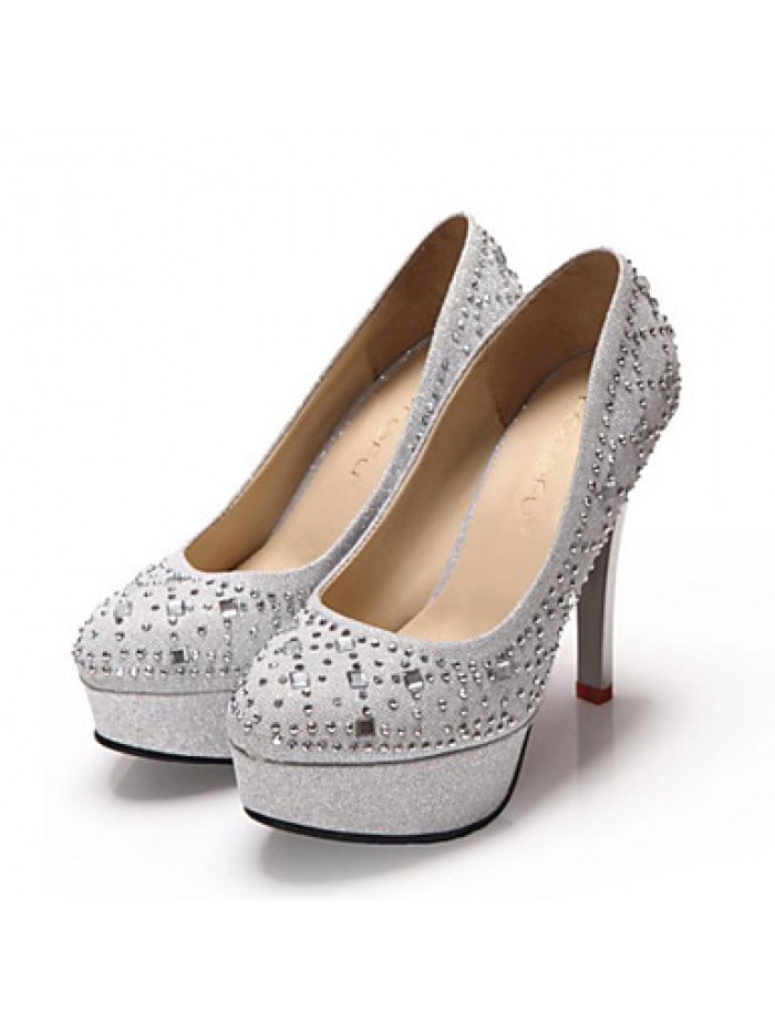 Women's Wedding Shoes Heels / Platform / Round Toe Heels Wedding / Office & Career / Party & Evening / Dress